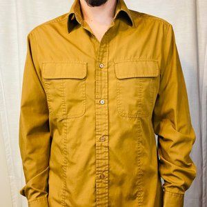 H&M double pocket long sleeve button down shirt